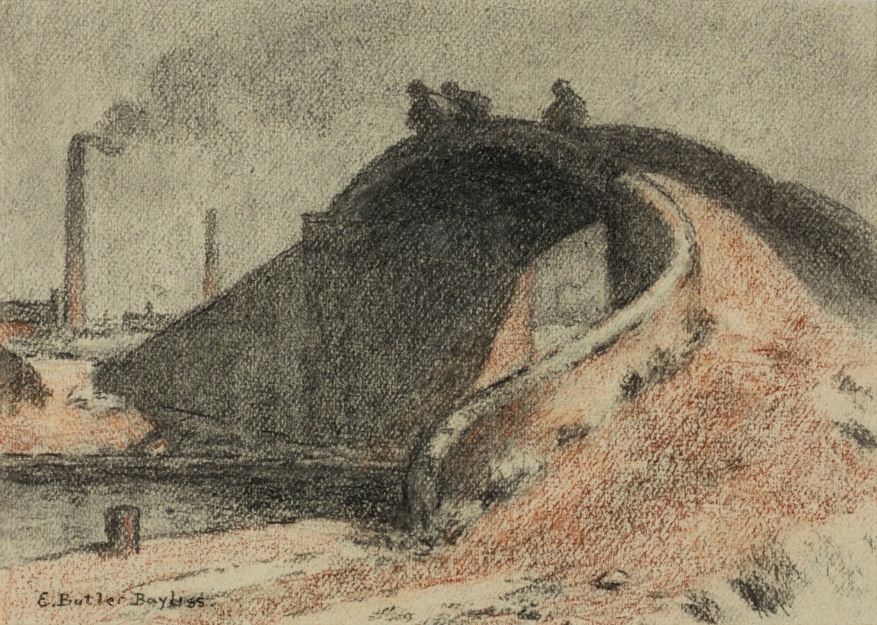 Kanal Köprüsü (kağıt üzerinde pastel) by Edwin Butler Bayliss