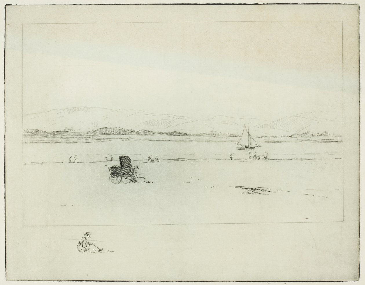 Haliç üzerinde (gravür) by Edwin Butler Bayliss
