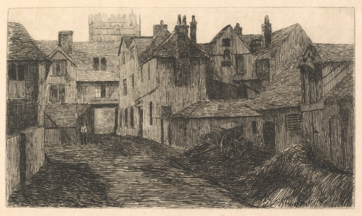 Bell Inn, Edmonton, Arkadan Görünüm - Dış Banliyö - Kuzey by Edwin Edwards