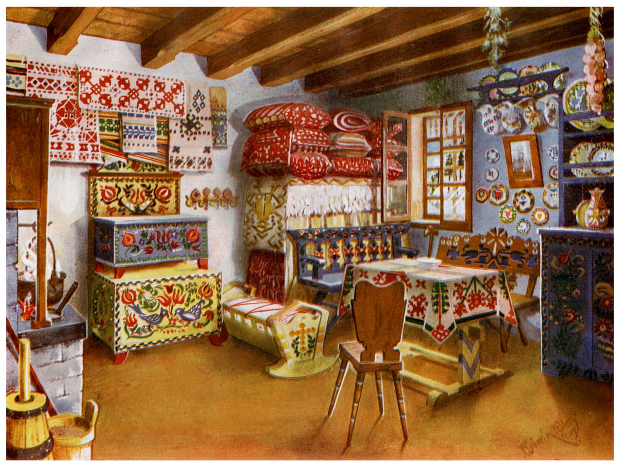 Avusturya-Macaristan köylü mobilyaları, 1911-1912. by Edwin Foley