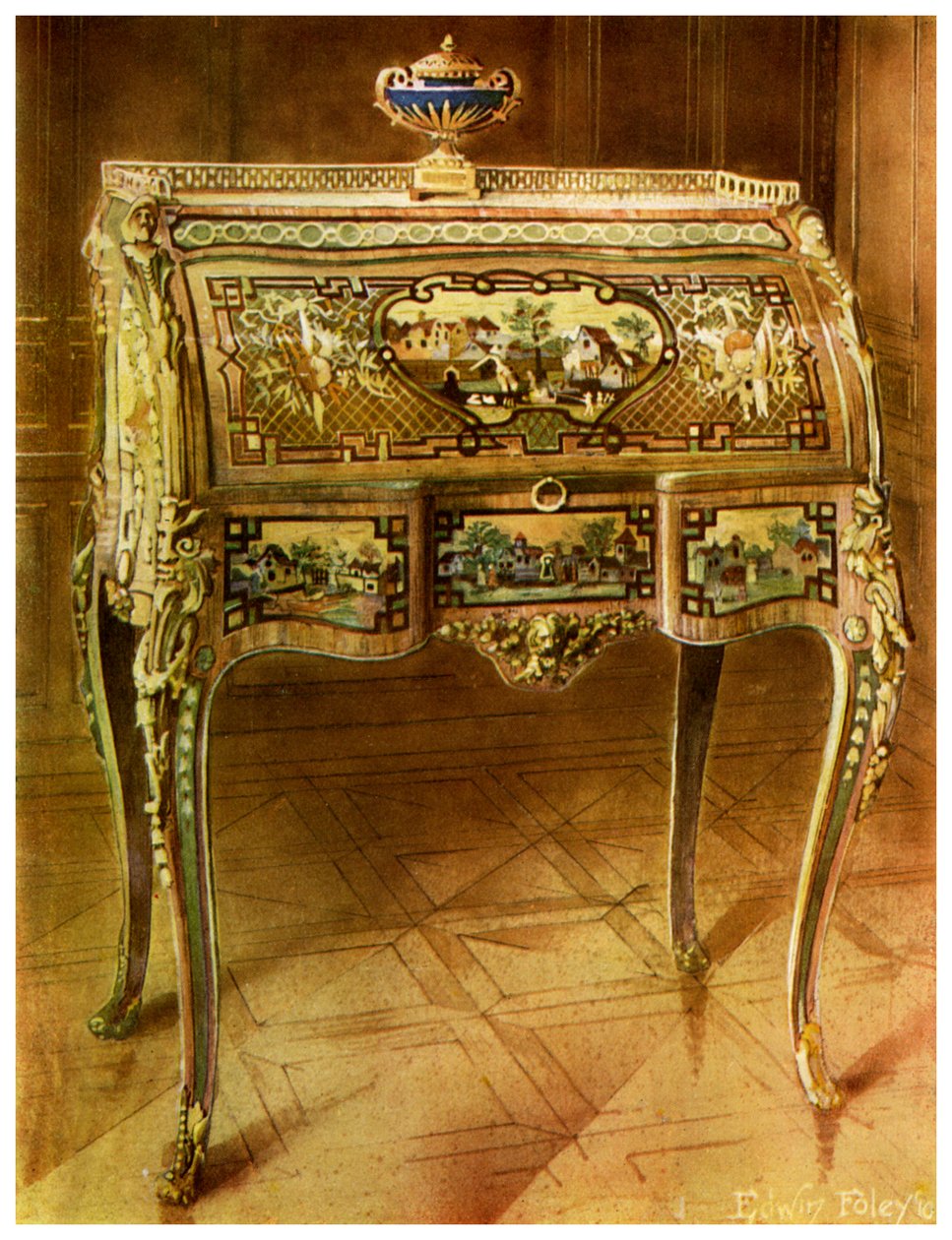 Escritoire a toilette, Fransızca, Victoria ve Albert Müzesi, Londra, 1911-1912. by Edwin Foley