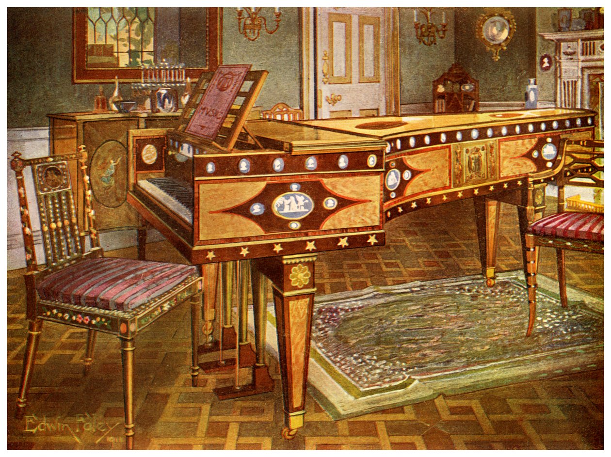18. yüzyılın sonlarında dekoratif mobilyalar, 1911-1912. by Edwin Foley