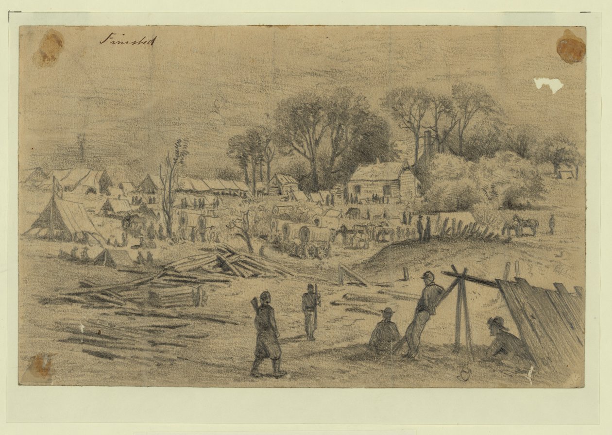 5. Kolordu sahra hastanesi (Genl. Warren) Spotsylvania Court House, Va. by Edwin Forbes