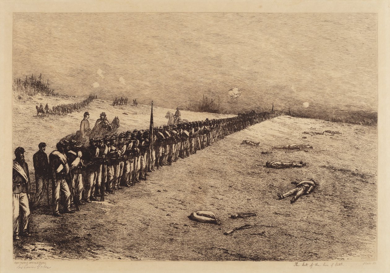 Savaş Hattının Durması by Edwin Forbes