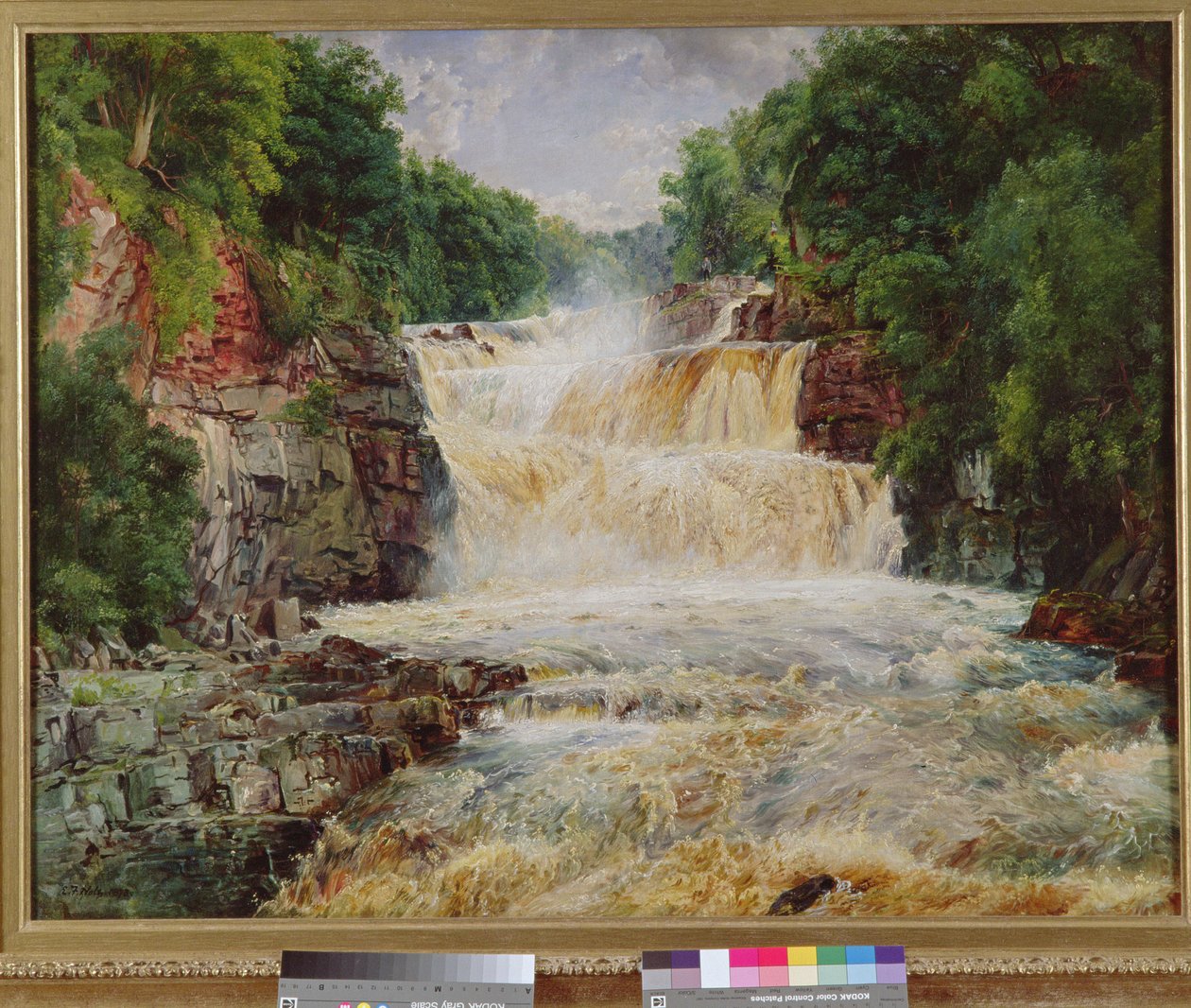 Kırlangıç Şelalesi, Bettws-y-Coed, Kuzey Galler, 1873 by Edwin Frederick Holt