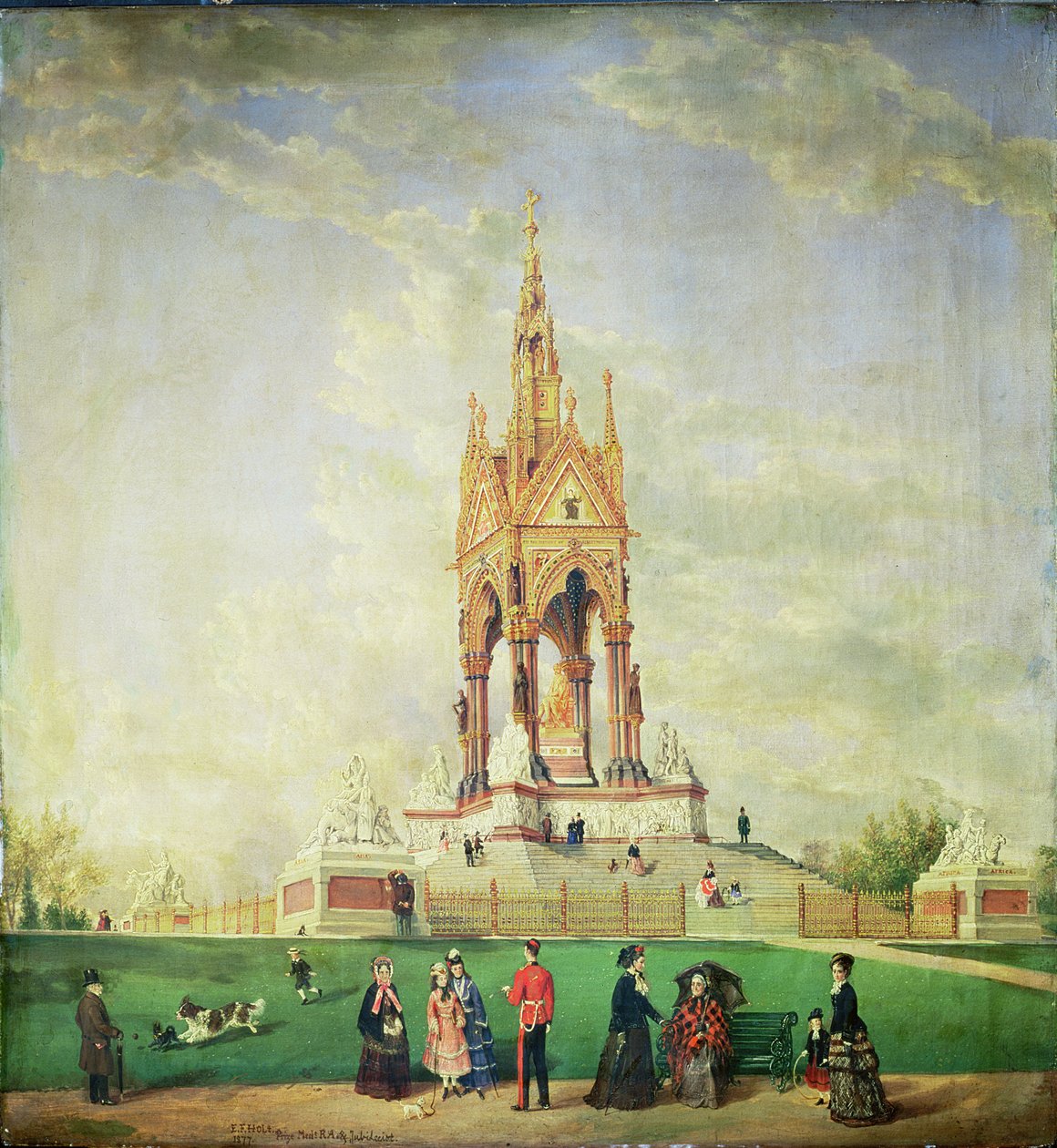 Albert Anıtı, Londra, 1887 by Edwin Frederick Holt