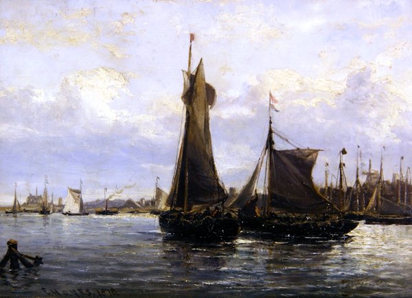 Gorleston Limanı, 1878 by Edwin Hayes