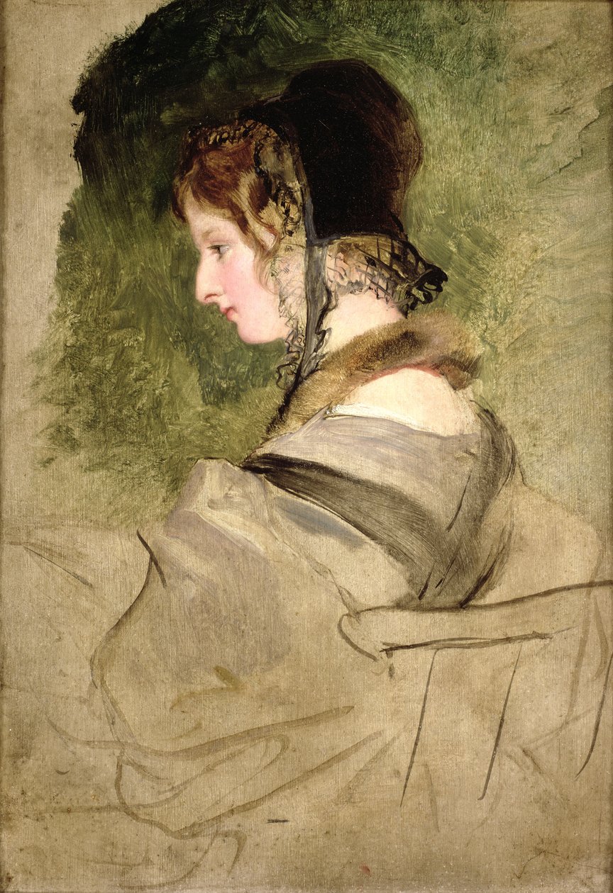 Bir Kadının Portresi (petrol) by Edwin Landseer