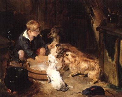 kahvaltı partisi by Edwin Landseer
