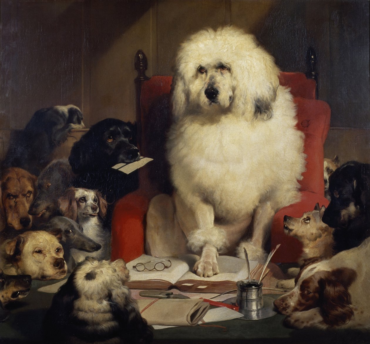 Jüri Tarafından Yargılama veya Yasayı Ortaya Koyma, 1840 dolayları (tuval üzerine yağlı boya) by Edwin Landseer