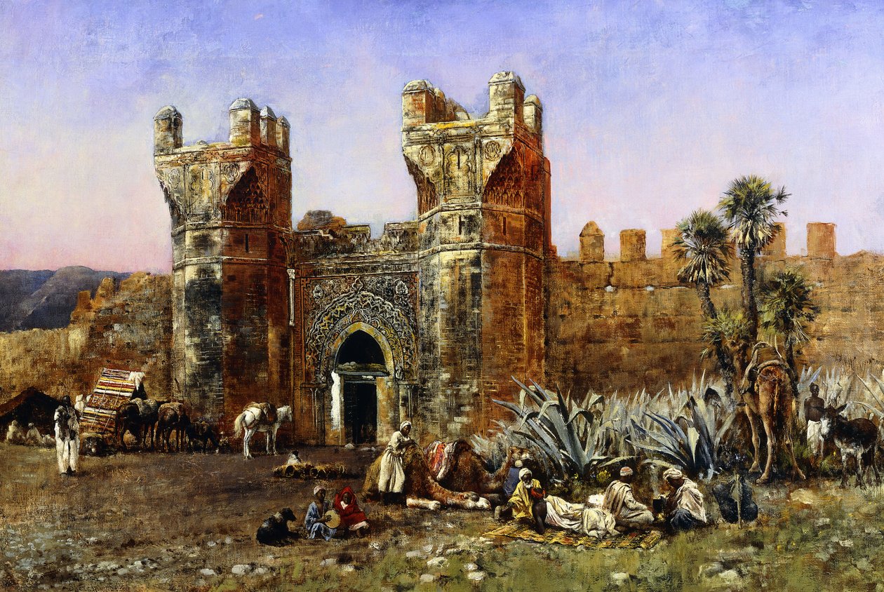 Shelah Kapısında, Dünü ve Bugünü, c.1878 by Edwin Lord Weeks
