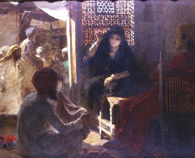 Çarşıda Kumaş Seçimi by Edwin Lord Weeks