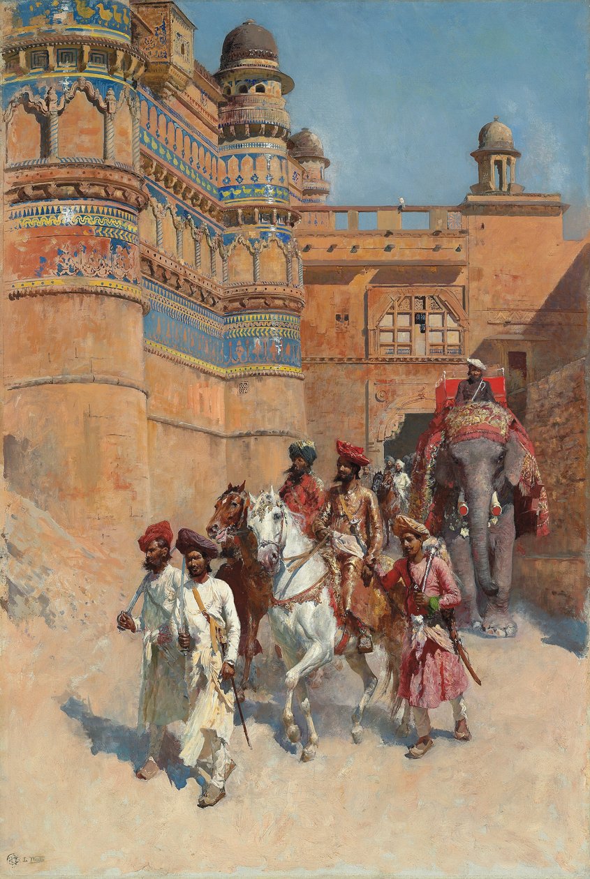 Gwalior Kalesi, Madhya Pradesh, by Edwin Lord Weeks