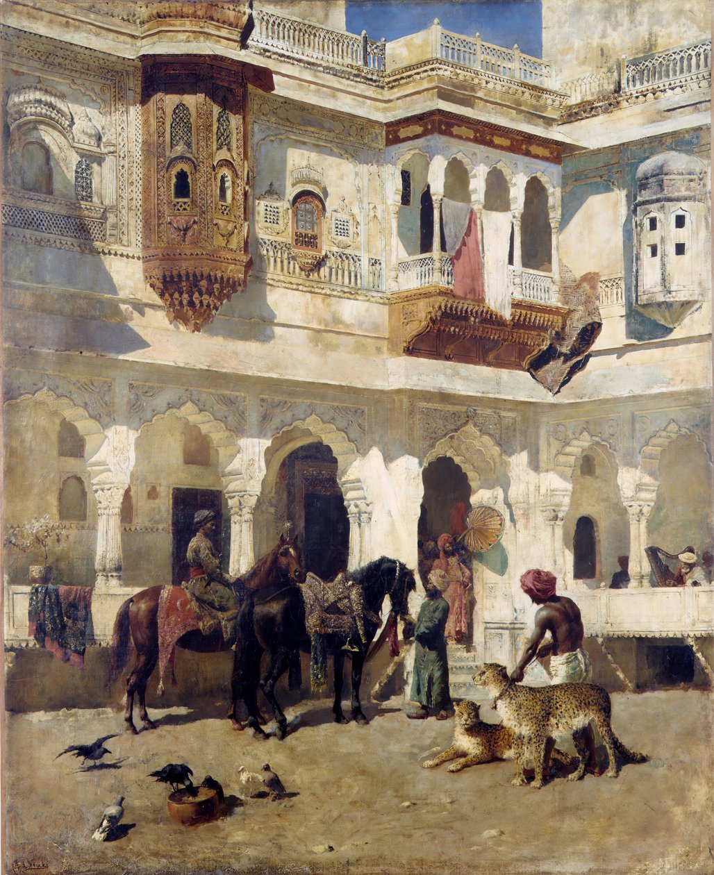Bir Avla Başlayan Rajah, ca. 1885. by Edwin Lord Weeks
