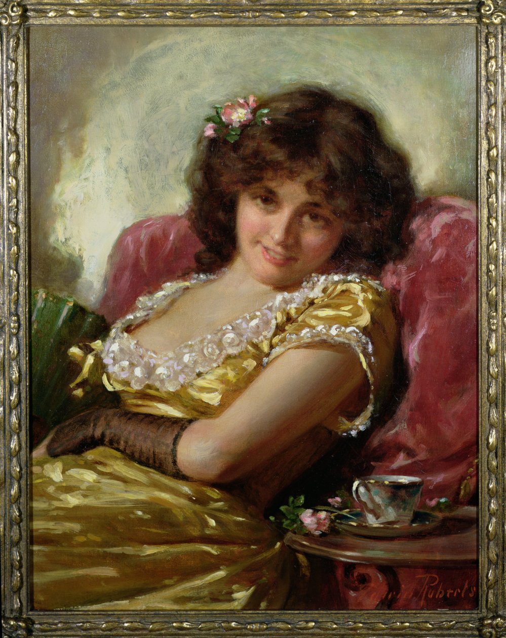 Bir Kadının Portresi, 1890 dolayları by Edwin Thomas Roberts