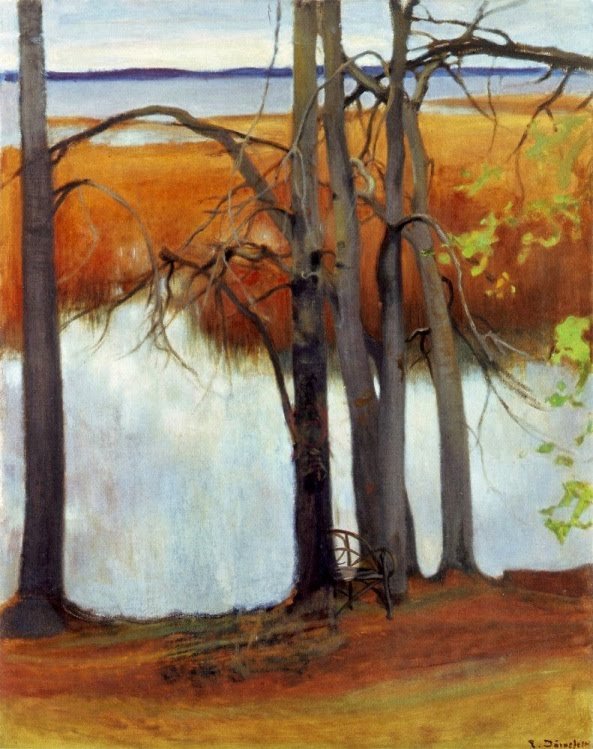 Kaislikkorantanİngilizce: Reedsn ile Lake Shore by Eero Järnefelt