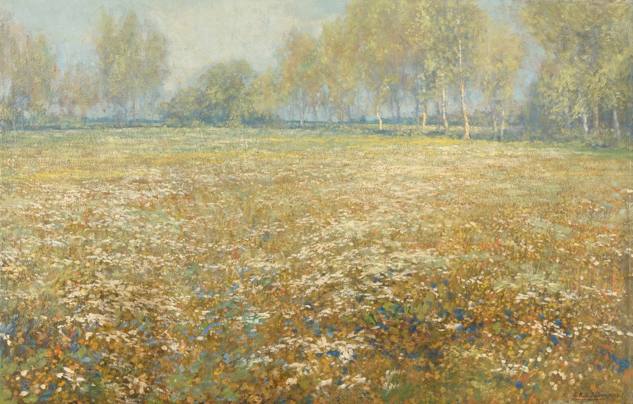 çiçek açan çayır by Egbert Rubertus Derk Schaap