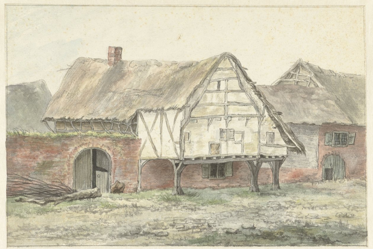 Bir duvar ile çiftlik by Egbert van Drielst