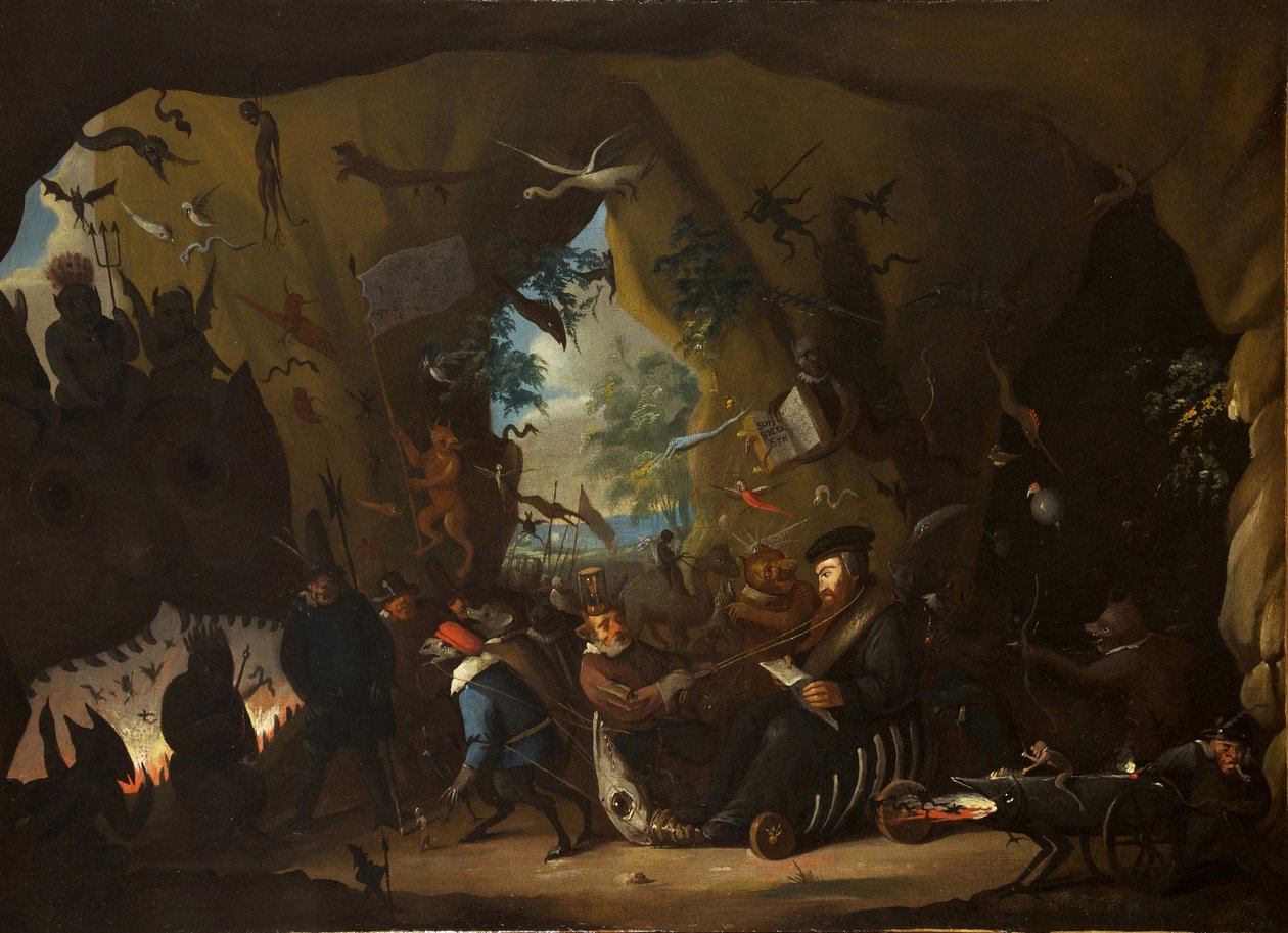 Cehennemde Calvin by Egbert van Heemskerk the Younger