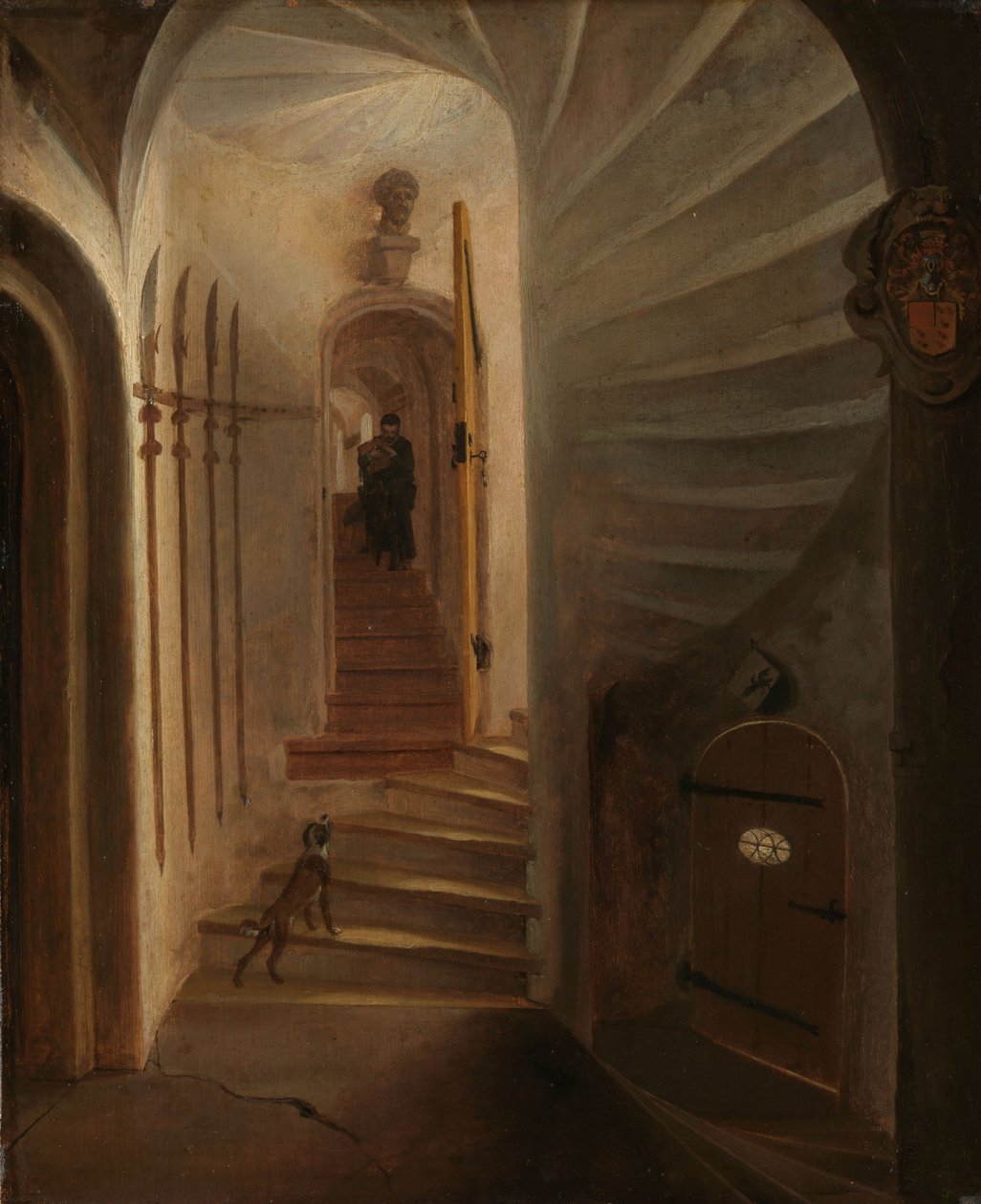 Bir kuledeki merdiven geçidi by Egbert van der Poel
