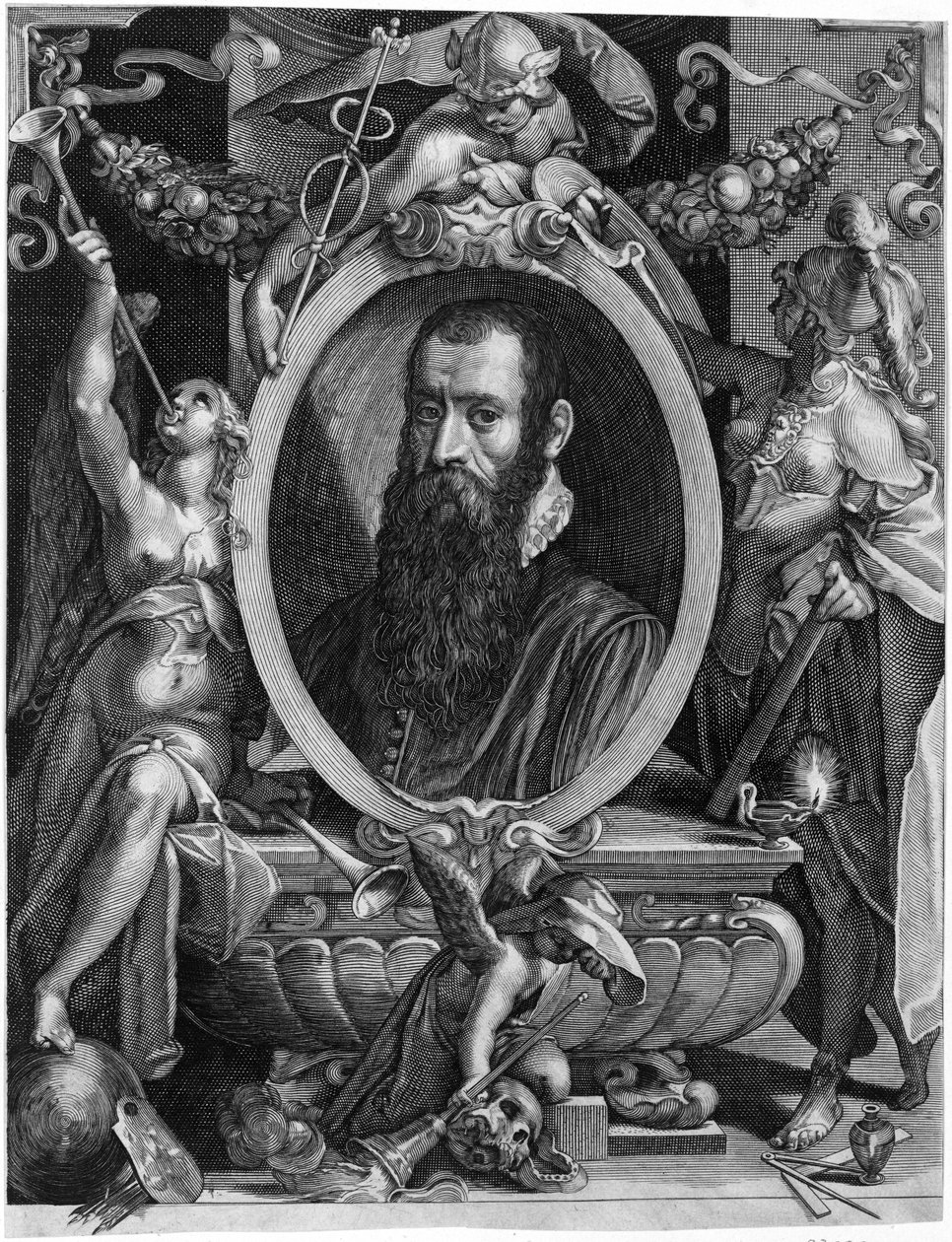 Tasvir edilen kişi: Pieter Bruegel (I) by Aegidius Sadeler or Saedeler