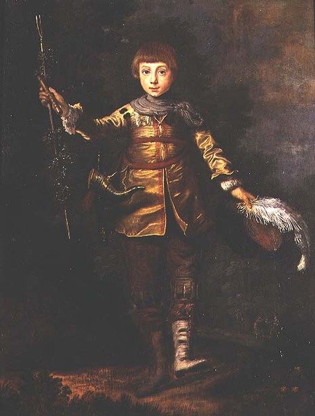 Bir ormanda dans eden genç bir çocuğun portresi by Eglon Hendrick van der (attr. to) Neer