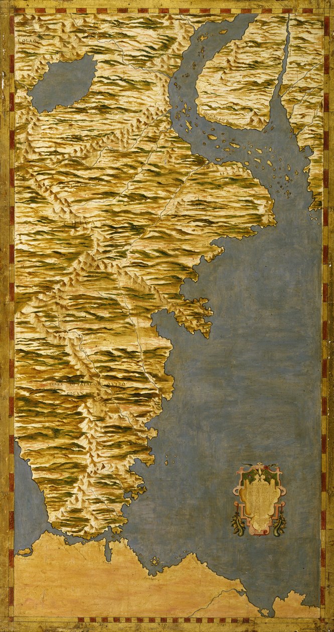 Macellan boğazı ile Şili ve Arjantin by Ignazio Danti