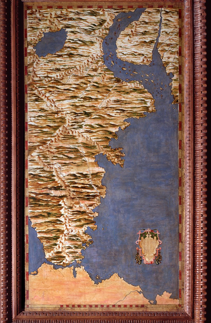 Egnazio Danti (1536-1586) matematikçi, kozmograf ve İtalyan mimar tarafından yapılan Magellan