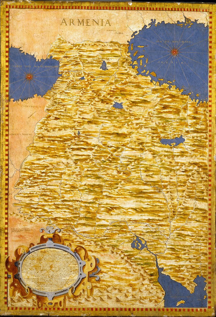 Ortadoğu- Gürcistan, Ermenistan, Irak, Batı İran by Egnazio Danti