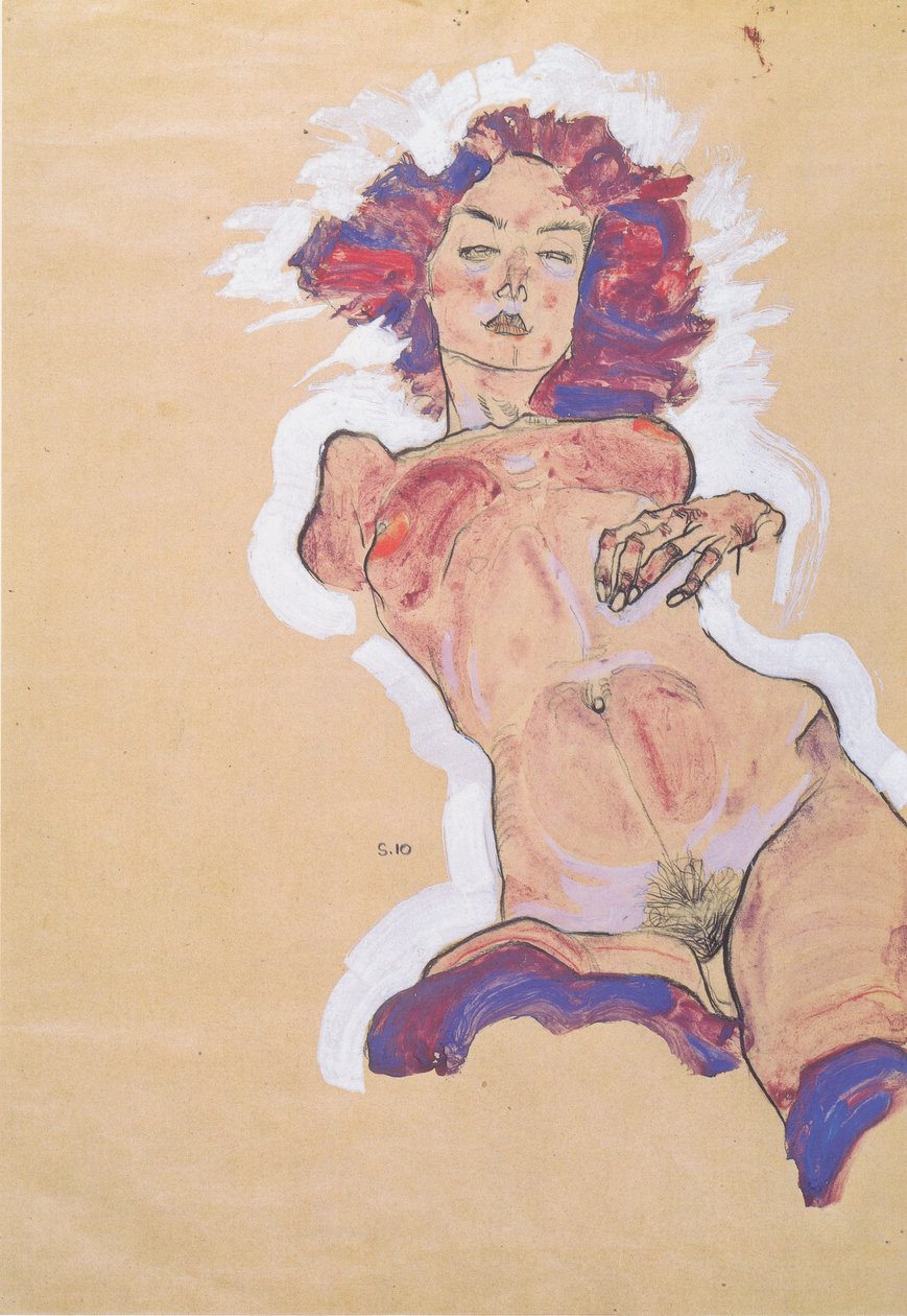 kadın çıplak by Egon Schiele