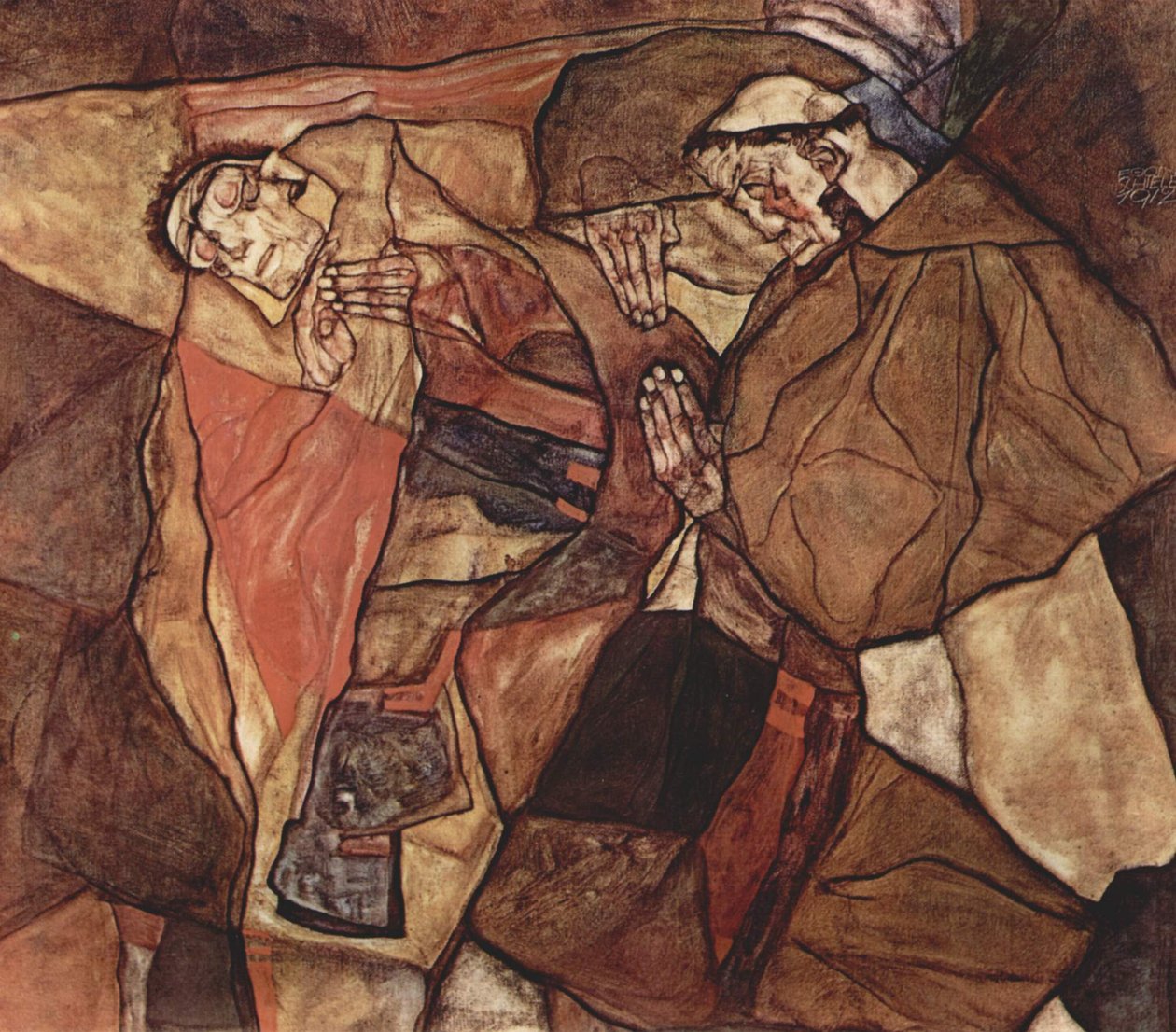 Acı (Ölüm Mücadelesi) by Egon Schiele