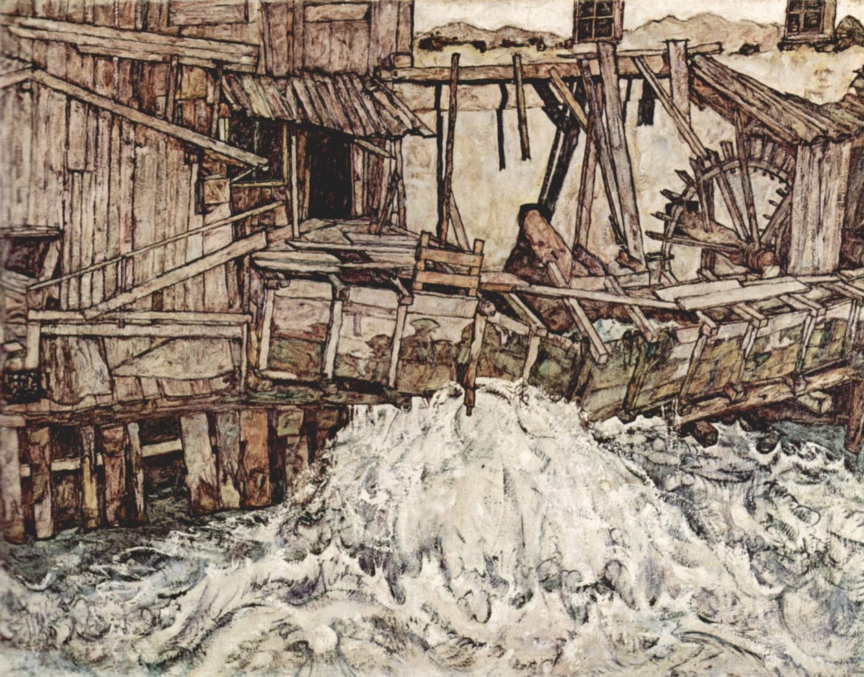 Eski değirmen by Egon Schiele
