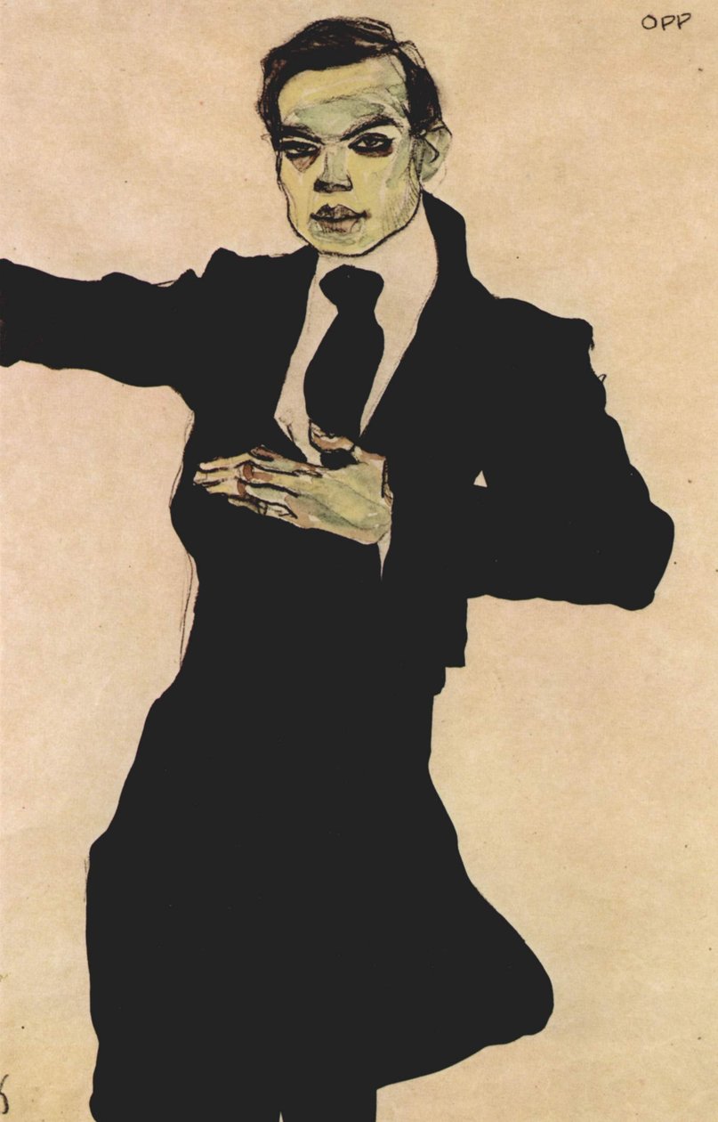 Ressam Max Oppenheimer by Egon Schiele