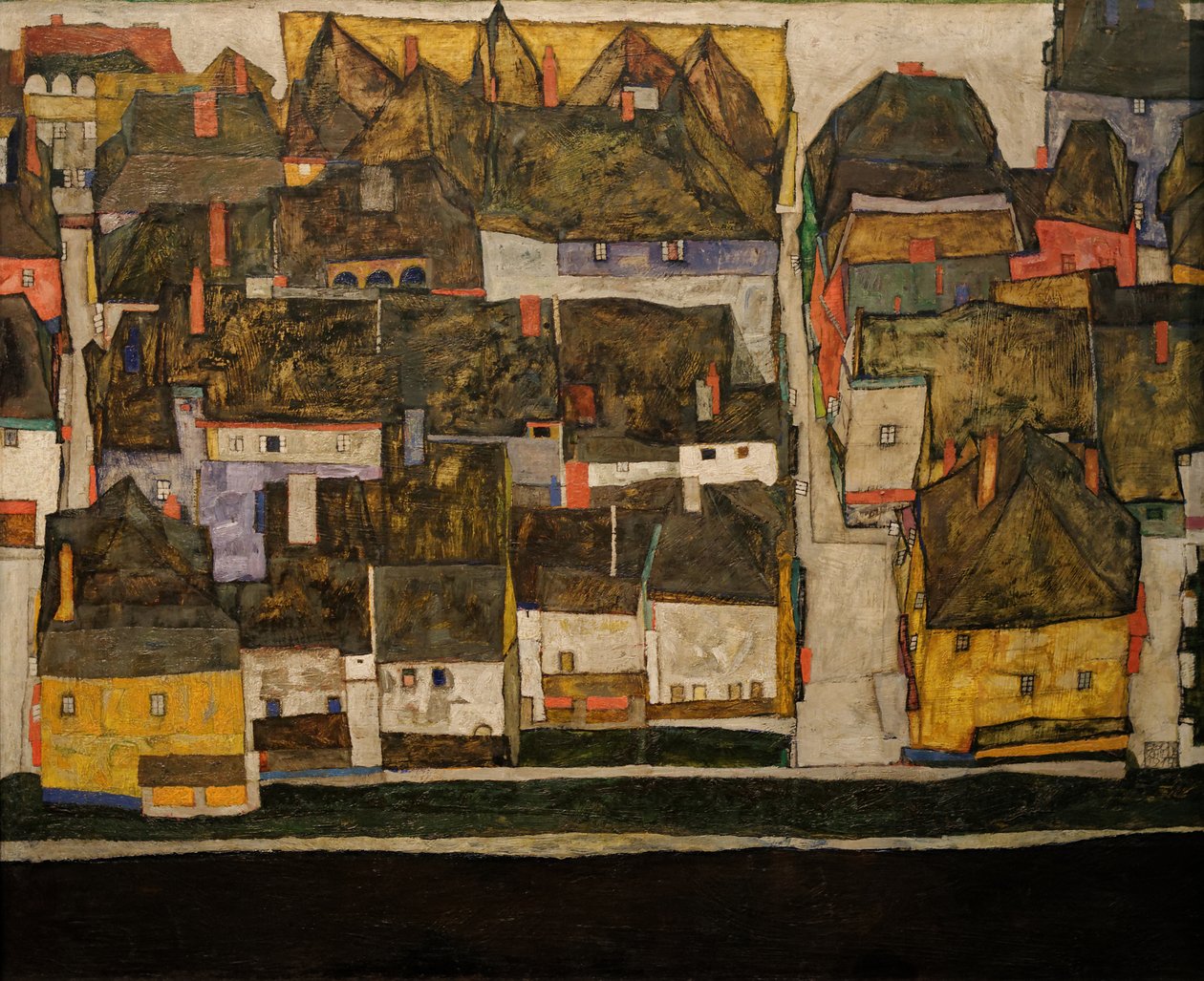 küçük kasaba by Egon Schiele