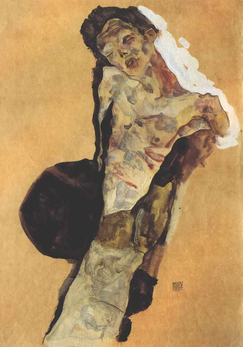 Yarı zamanlı kendini sunum by Egon Schiele