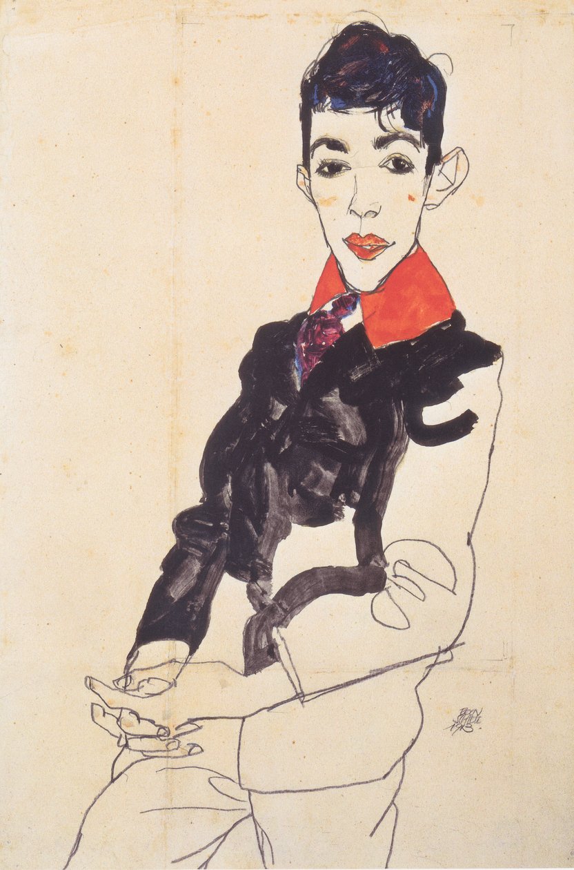 Bir çocuğun portresi Erich Lederer by Egon Schiele