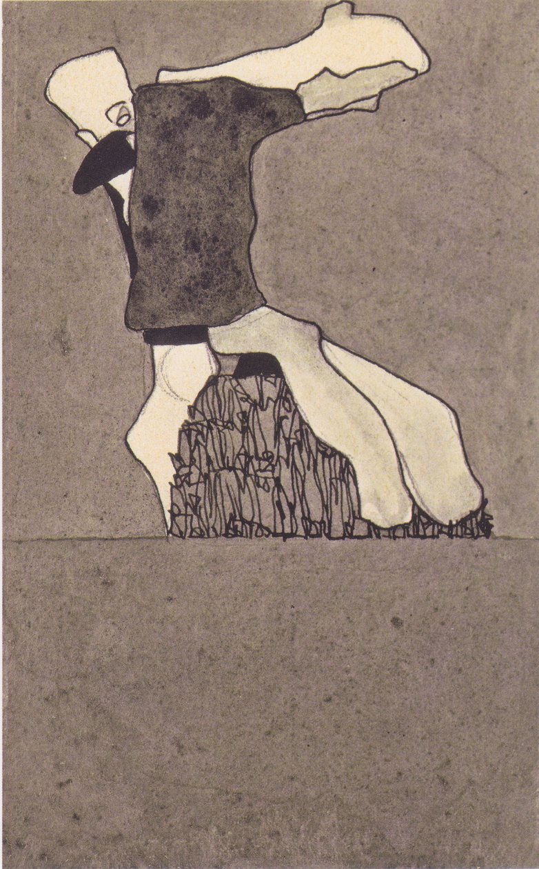 İki figürlü kompozisyon by Egon Schiele