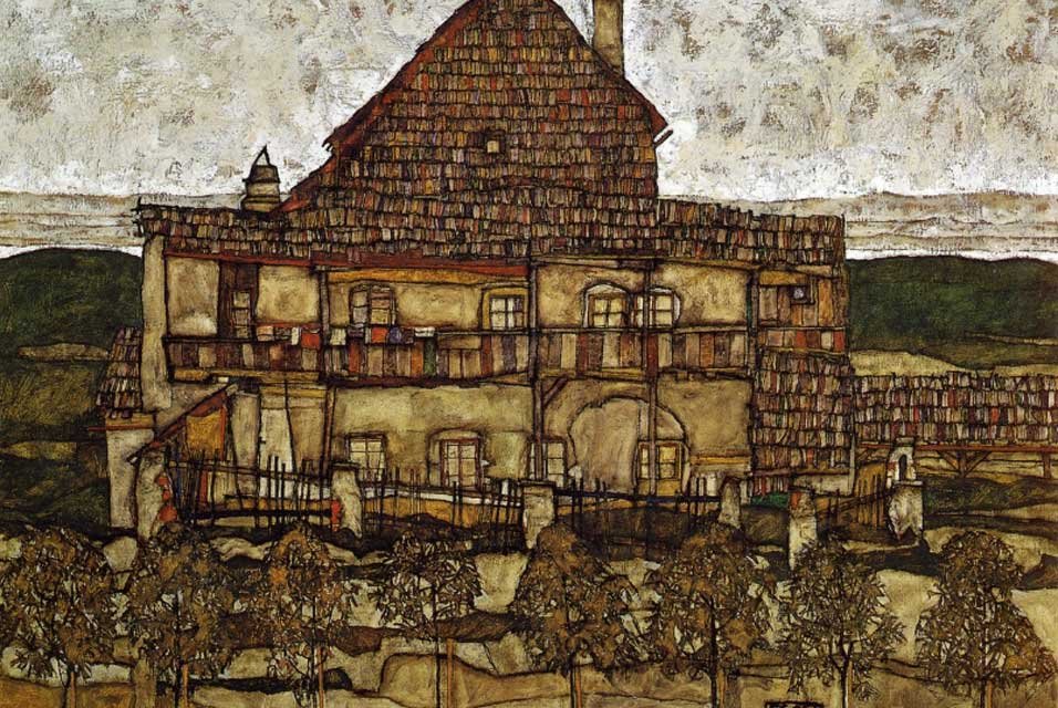 Leopold Müzesi, Viyana. Zona ile Ev. by Egon Schiele