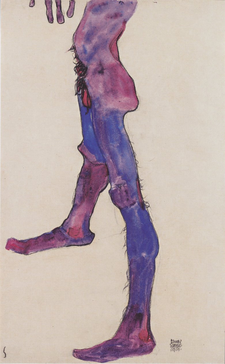 Erkek karın gövdesi by Egon Schiele