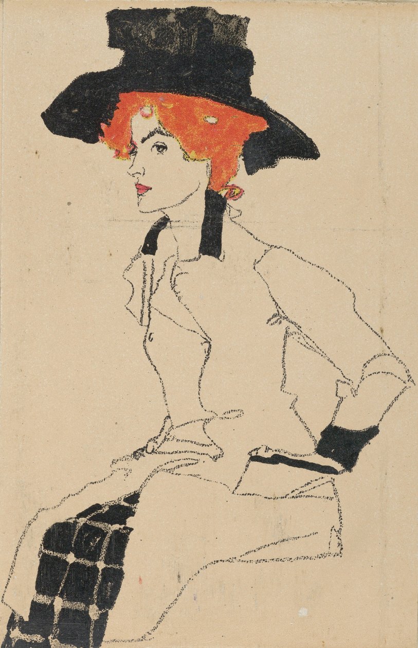 Bir Kadının Portresi, 1910 by Egon Schiele