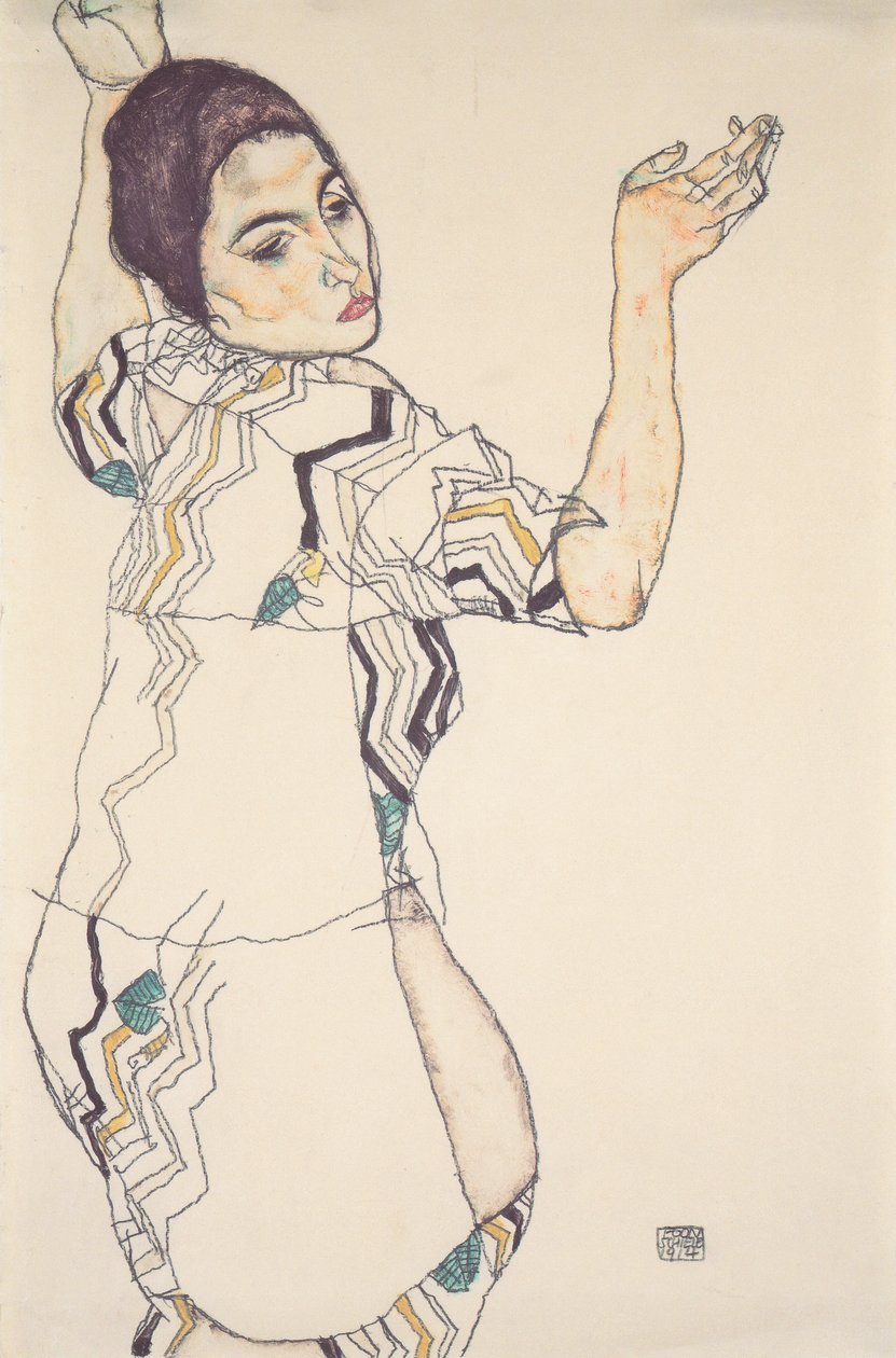Friederike Maria Bira Portresi by Egon Schiele