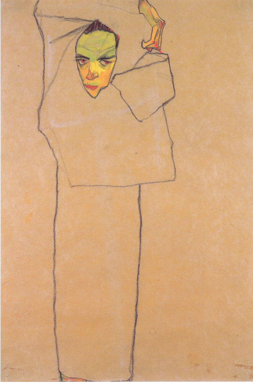 Otoportre by Egon Schiele