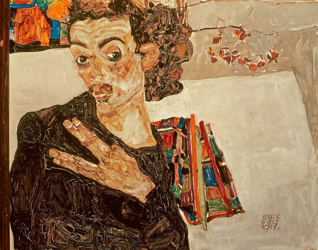 Otoportre, 1911 by Egon Schiele