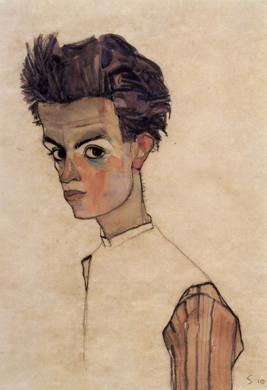 otoportre by Egon Schiele