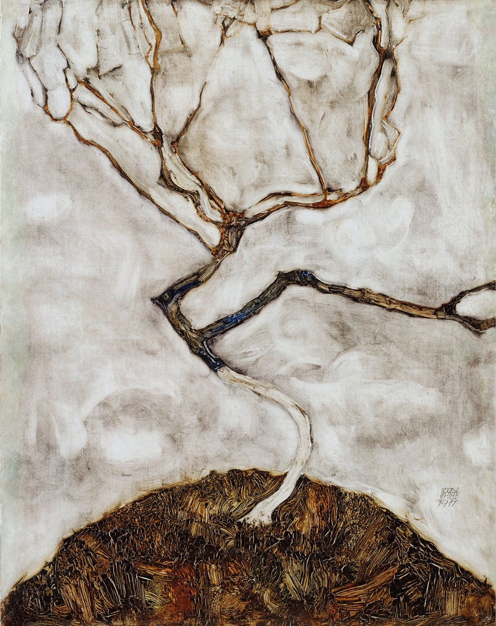 Geç Sonbaharda Küçük Ağaç by Egon Schiele
