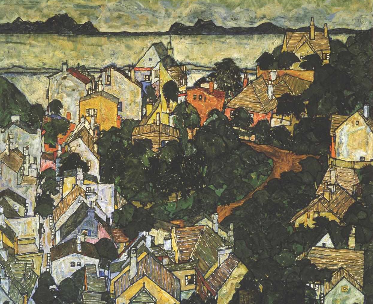 Yaz manzarası by Egon Schiele