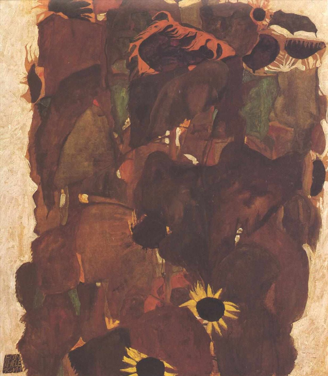 ayçiçekleri by Egon Schiele