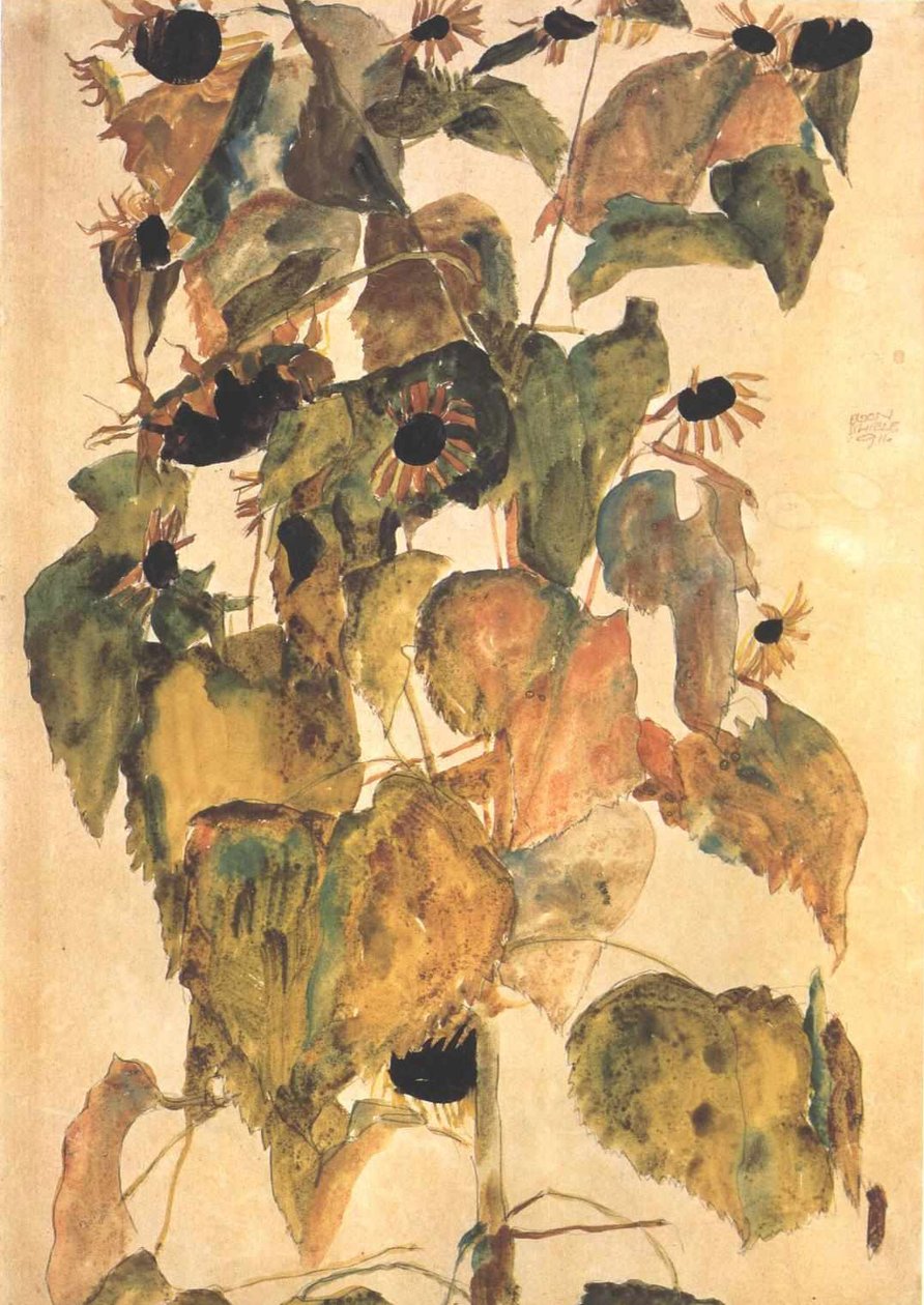 ayçiçekleri by Egon Schiele