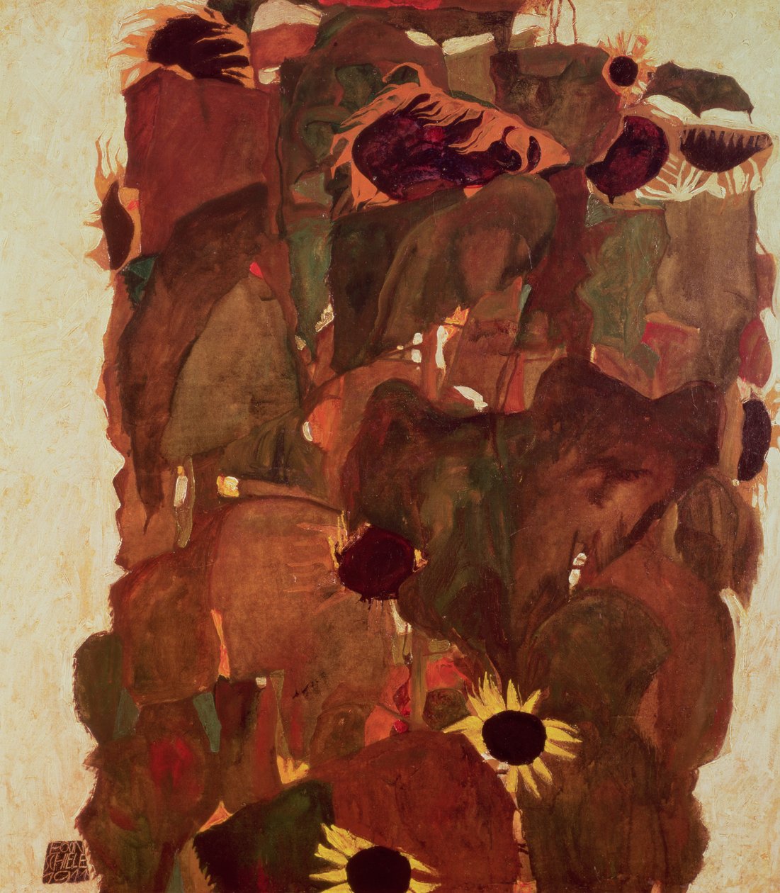 Ayçiçekleri II, 1911 by Egon Schiele