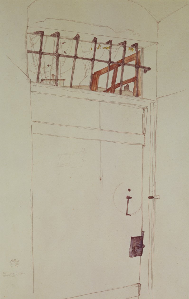 Açık Kapı, 1912 by Egon Schiele